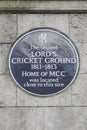 The Second Lords Cricket Ground Royalty Free Stock Photo